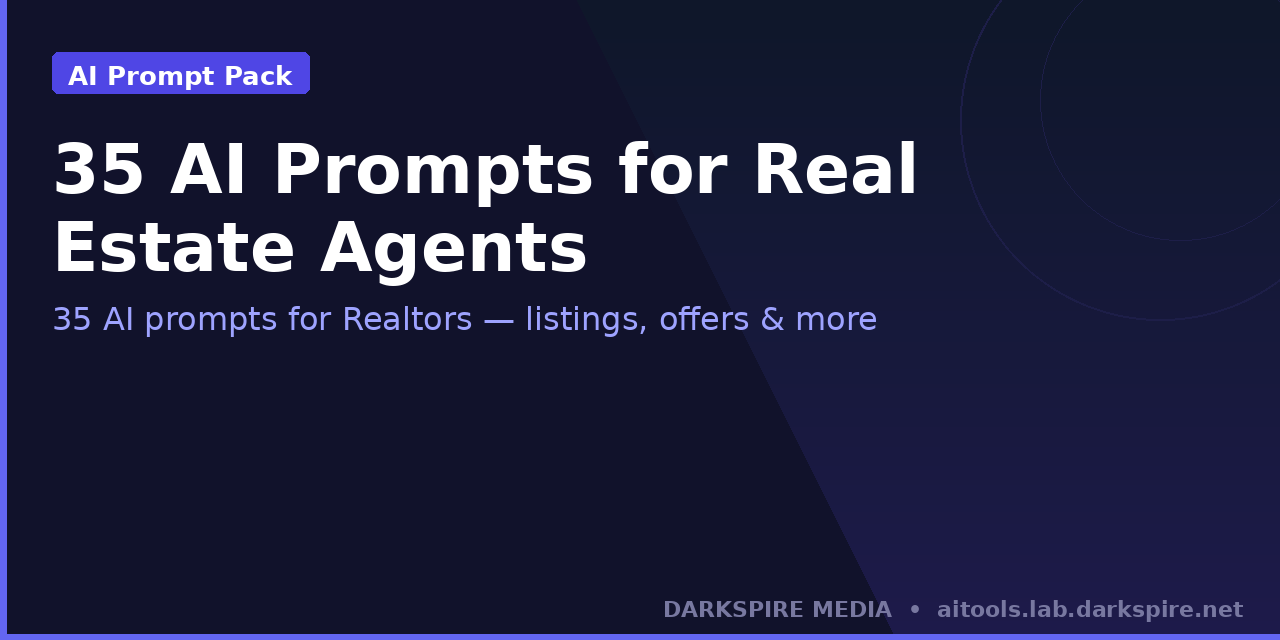 35 AI Prompts for Real Estate Agents