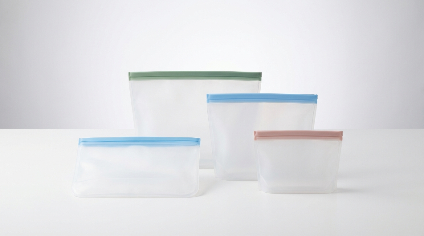 Reusable Silicone Food Bags (4-Pack)
