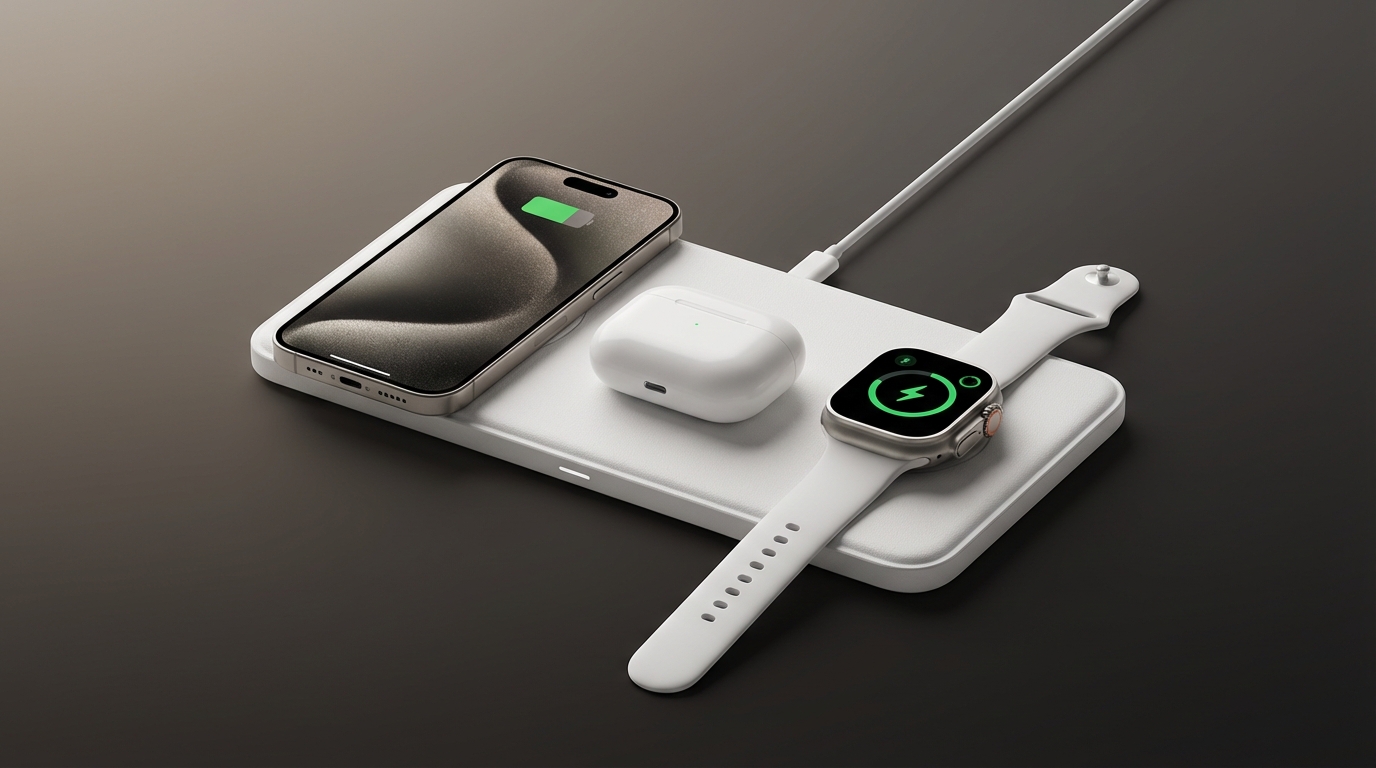 Wireless Charging Station 3-in-1