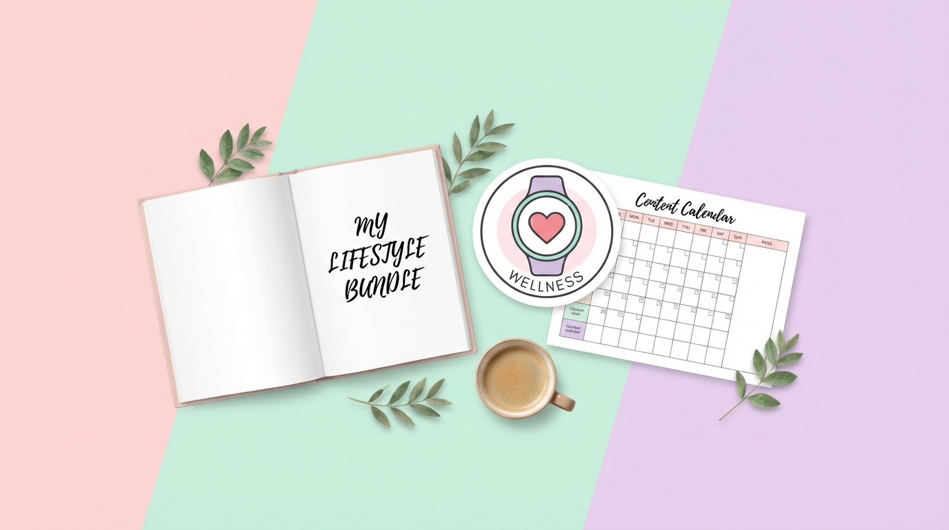 Mom Life Planner, Weight Loss Tracker & Content Planner Bundle