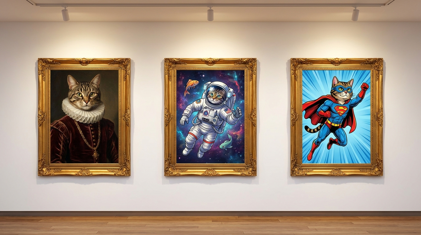 Style Pack — 3 AI Pet Portraits