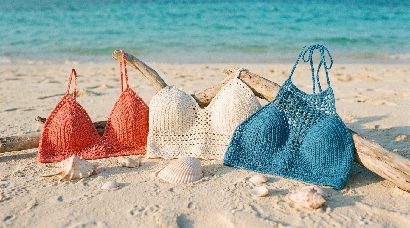 Crochet Bikini Top Blueprint: 5 Styles, Every Size