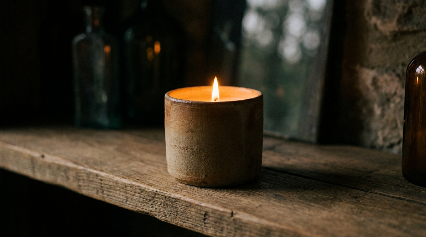 Found Object Candle