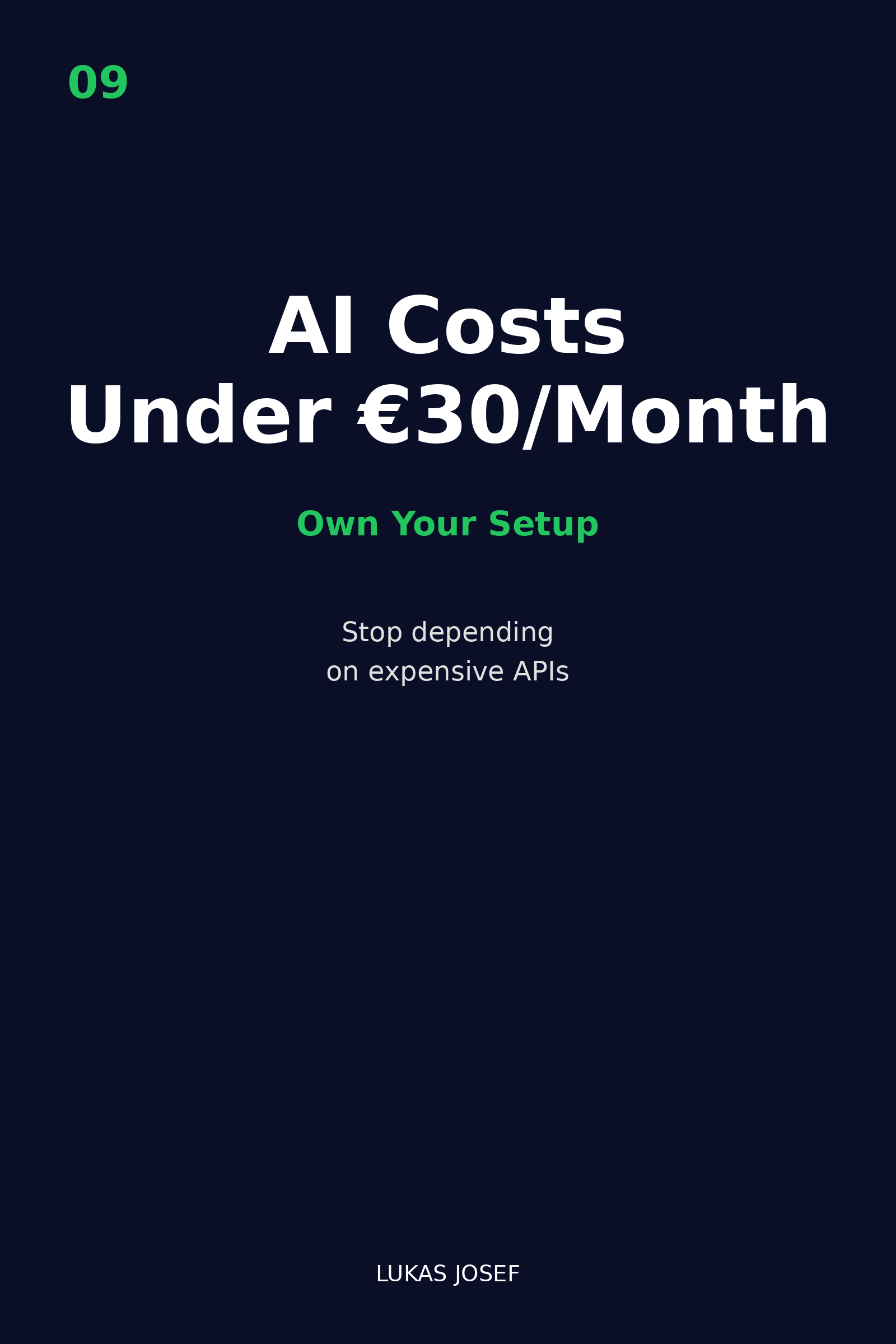 AI Costs Under €30/Month — My Setup Instead of API Dependency