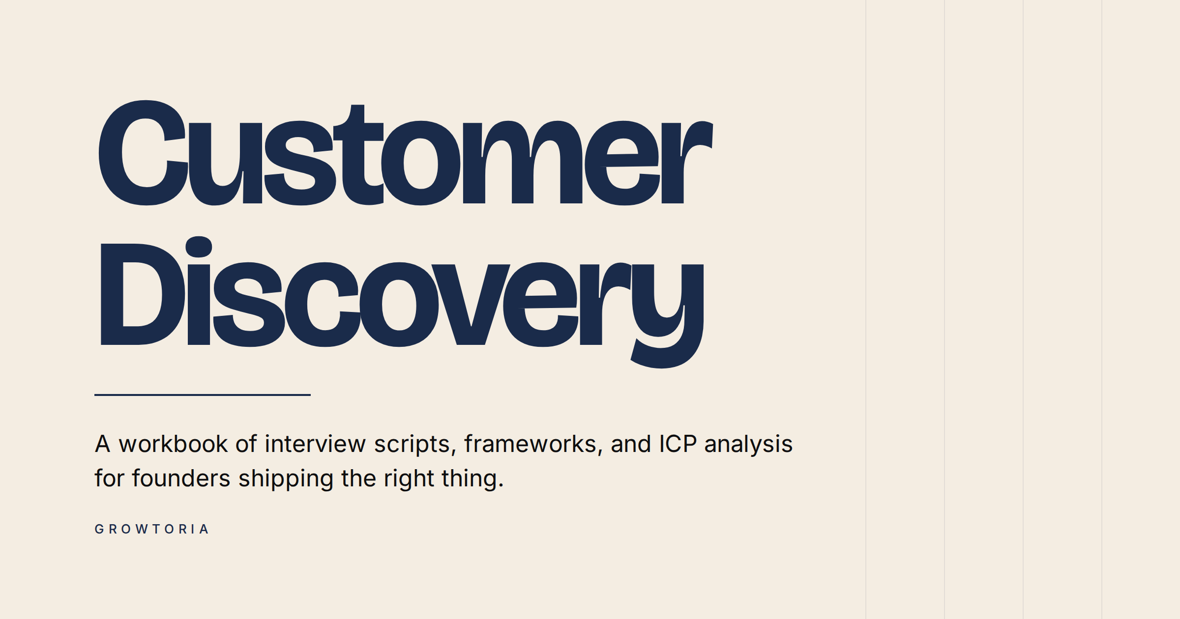 Customer Discovery & ICP Workbook
