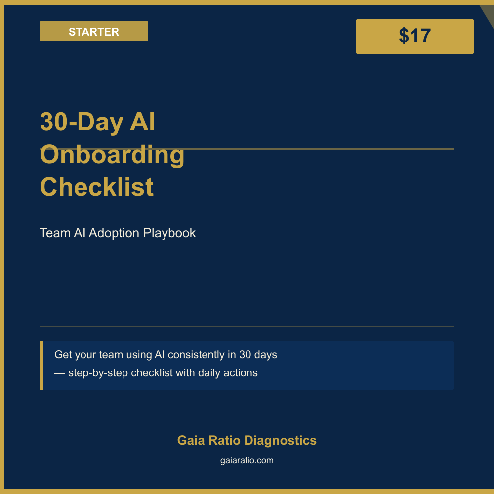 30-Day AI Onboarding Checklist