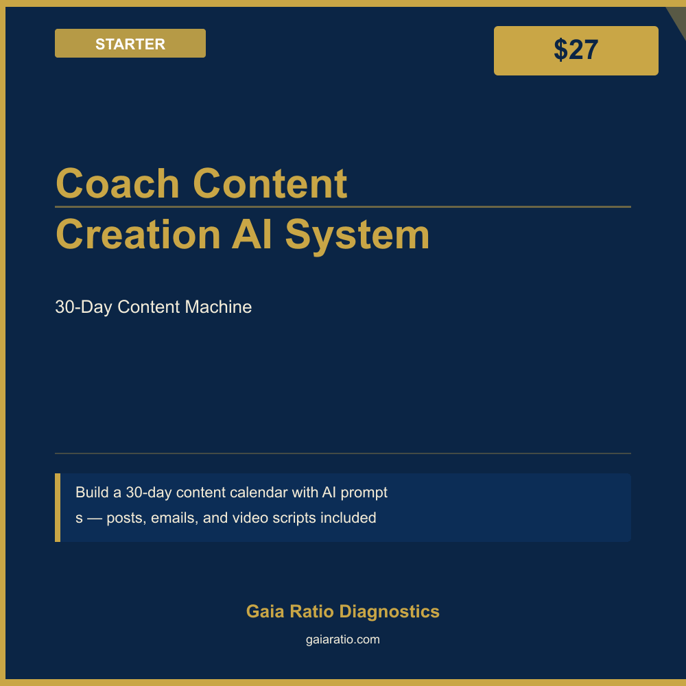Coach Content Creation AI System