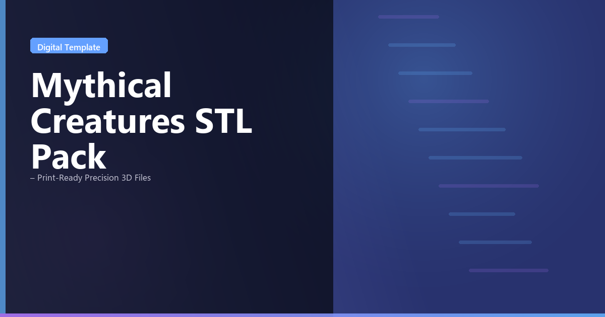 Bring mythical creatures to life with print-ready STL files.