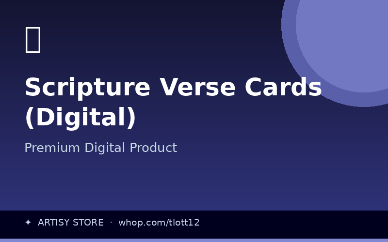 Scripture Verse Cards (Digital)