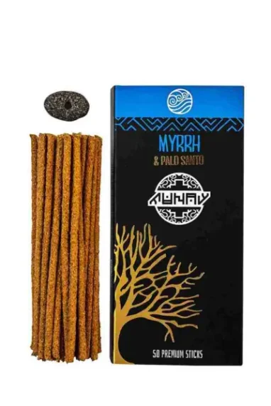 Myrrh & Palo Santo premium incense (50 sticks), Love, restful sleep, and…