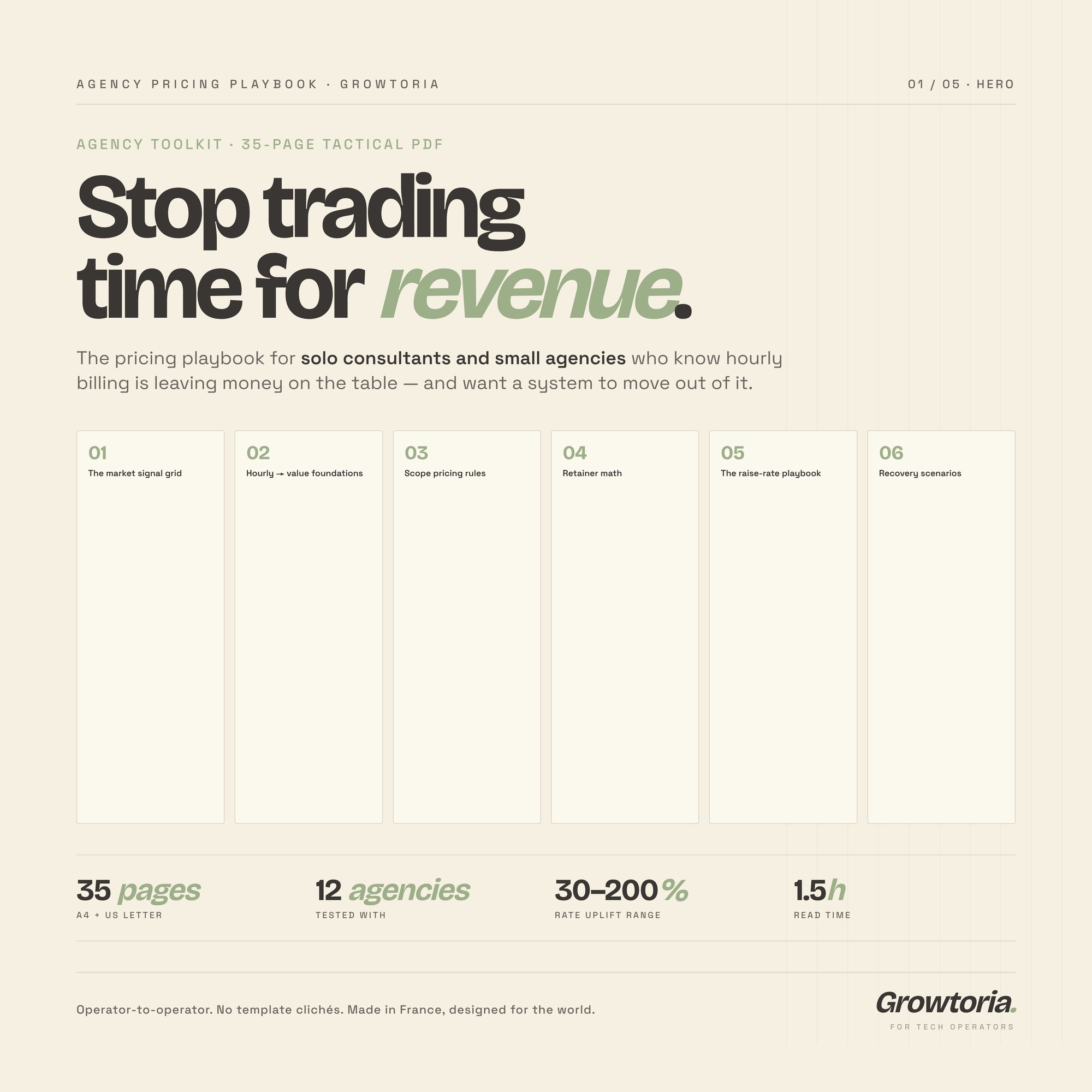 Agency Pricing Playbook PDF