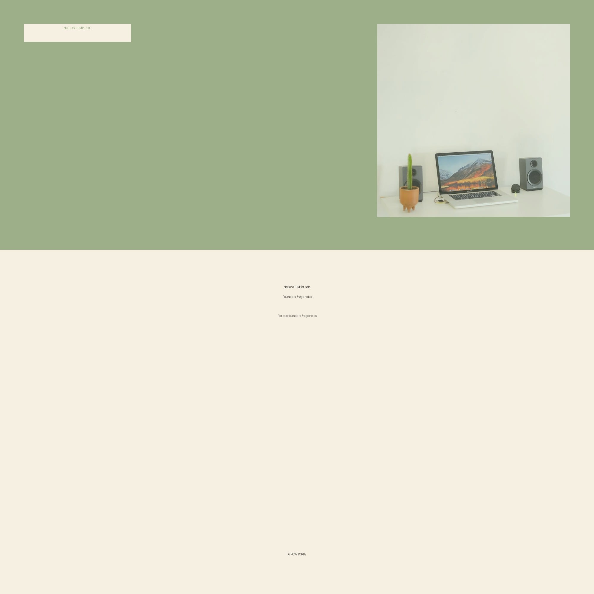 Notion CRM Template