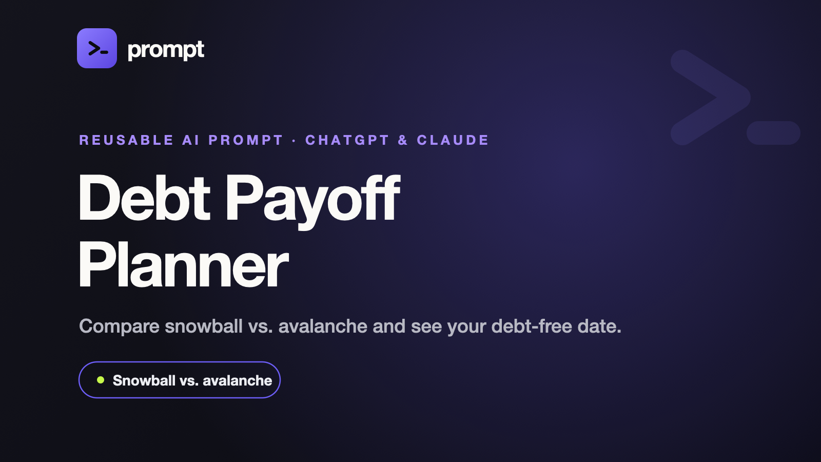 Debt Payoff Planner