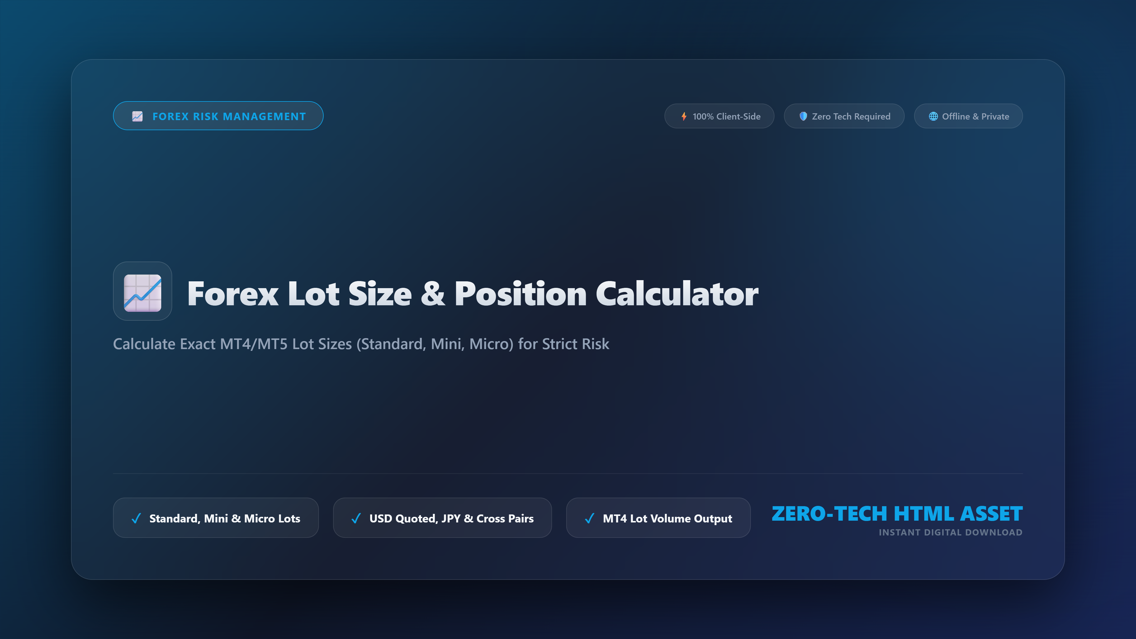 5. Forex Lot Size & Position Calculator for MT4 Risk Management