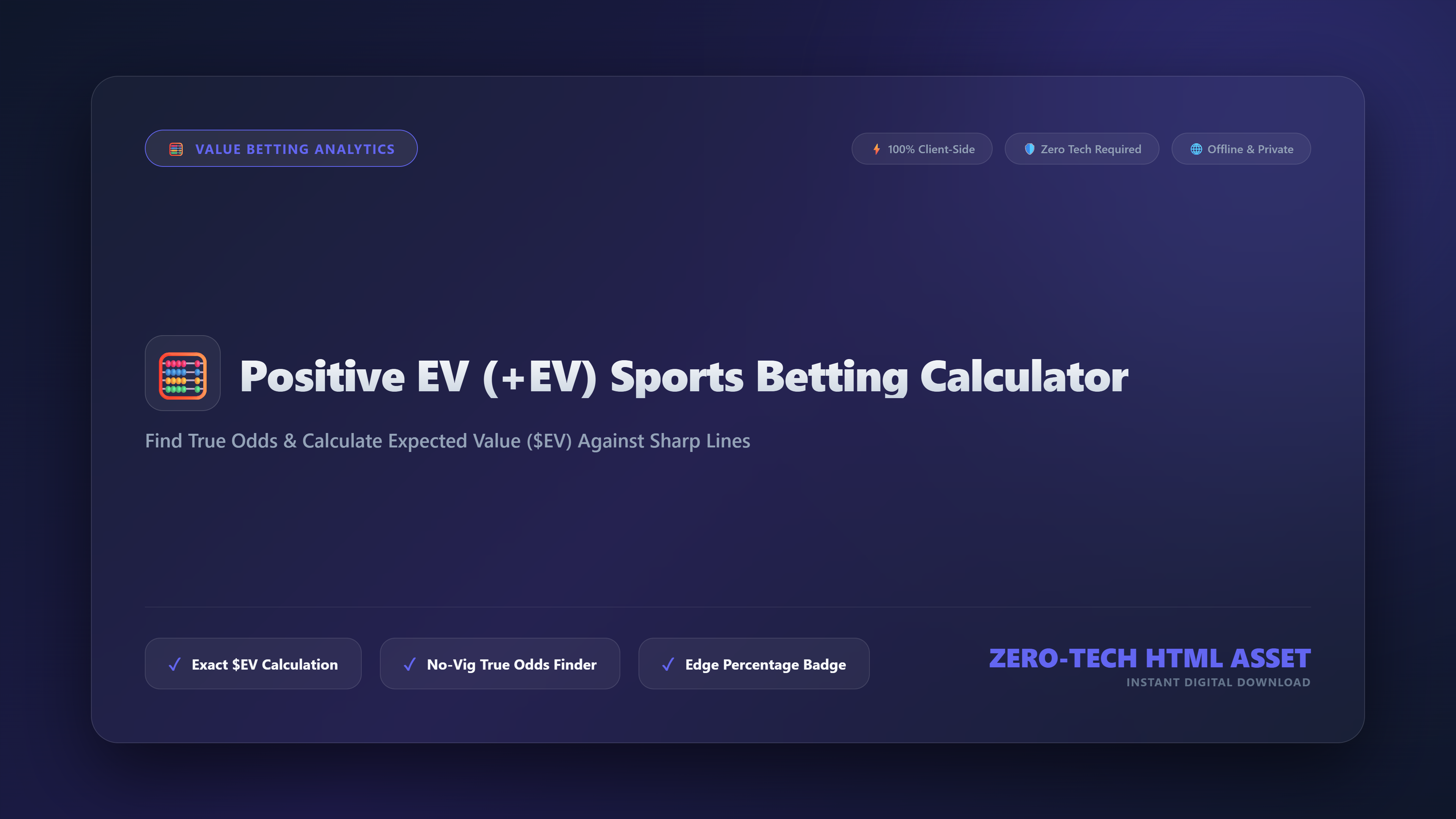 2. Positive EV (+EV) Sports Betting Calculator & True Odds Finder