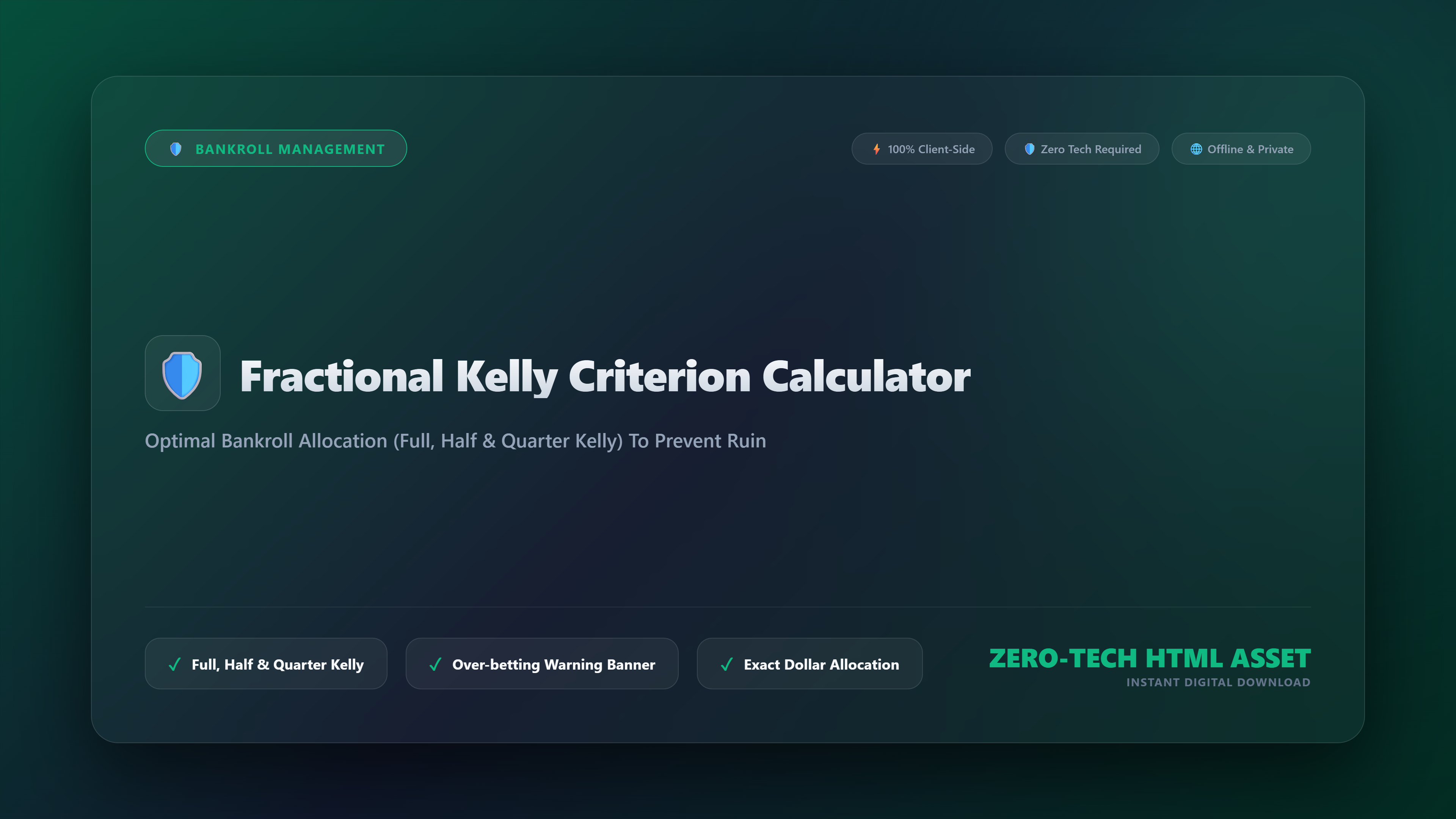 4. Fractional Kelly Criterion Calculator for Sports Betting Bankroll Management