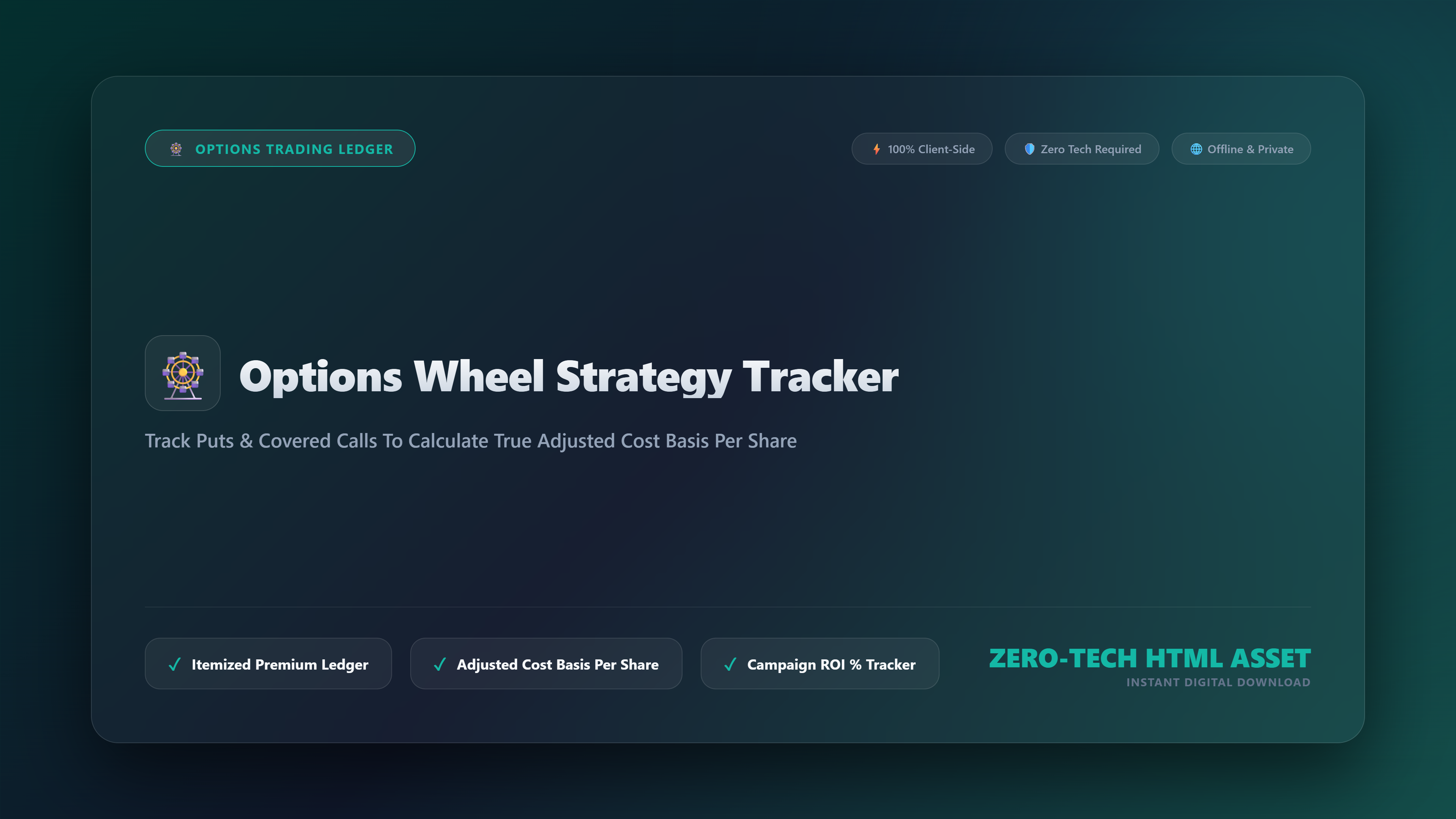 7. Options Wheel Strategy Tracker & Adjusted Cost Basis Calculator