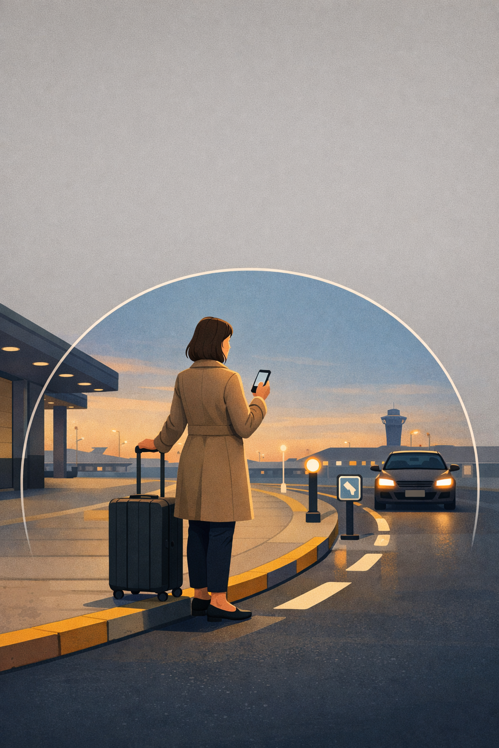 Airport Arrival Calm Kit - Decide Your Ride Without Freezing Up