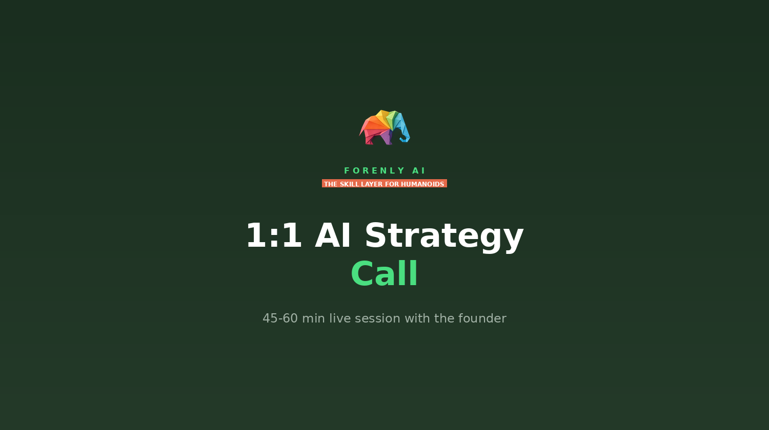 1:1 AI Strategy Call