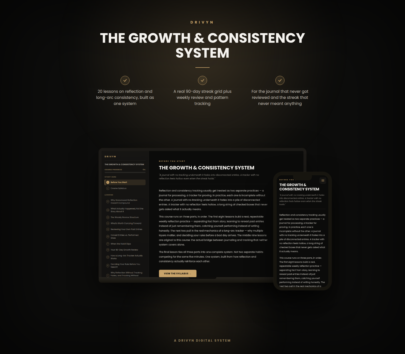 The Growth & Consistency System
