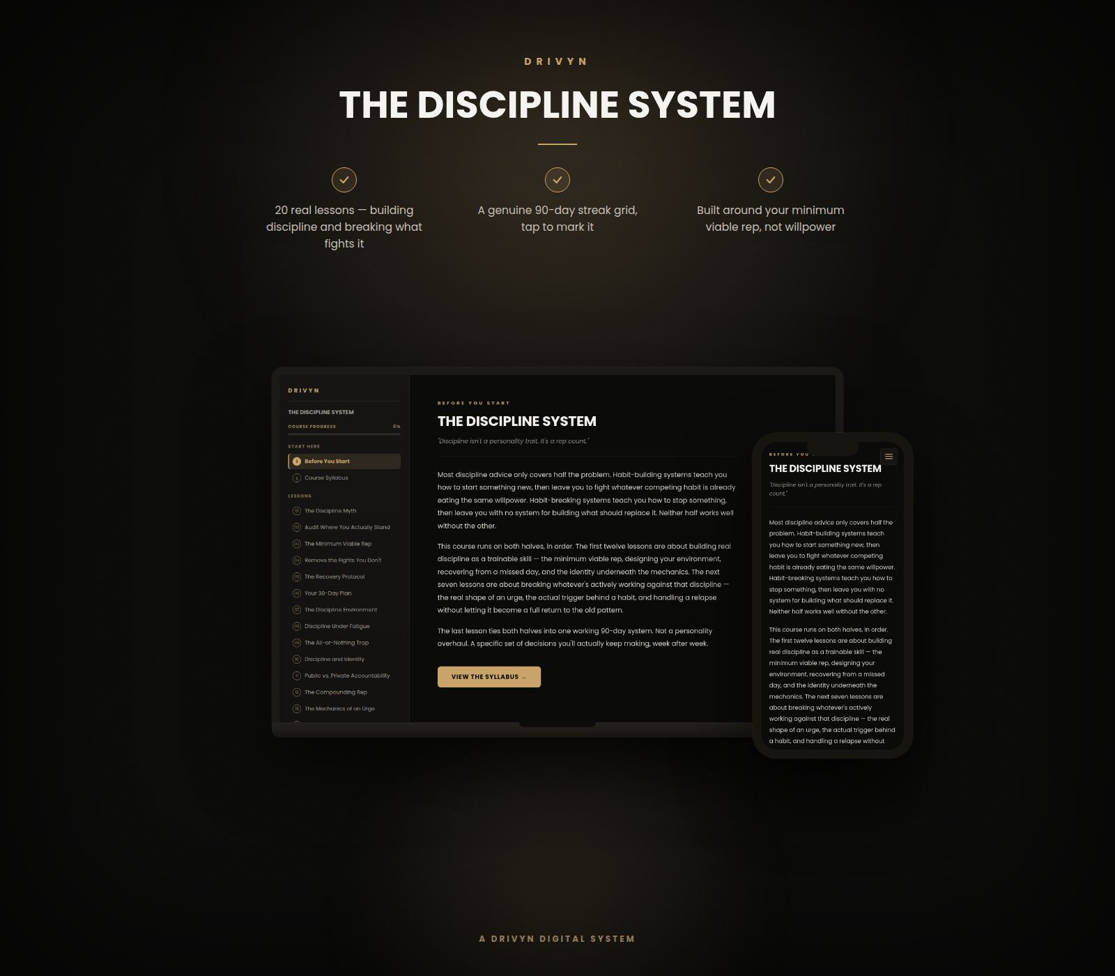 The Discipline System