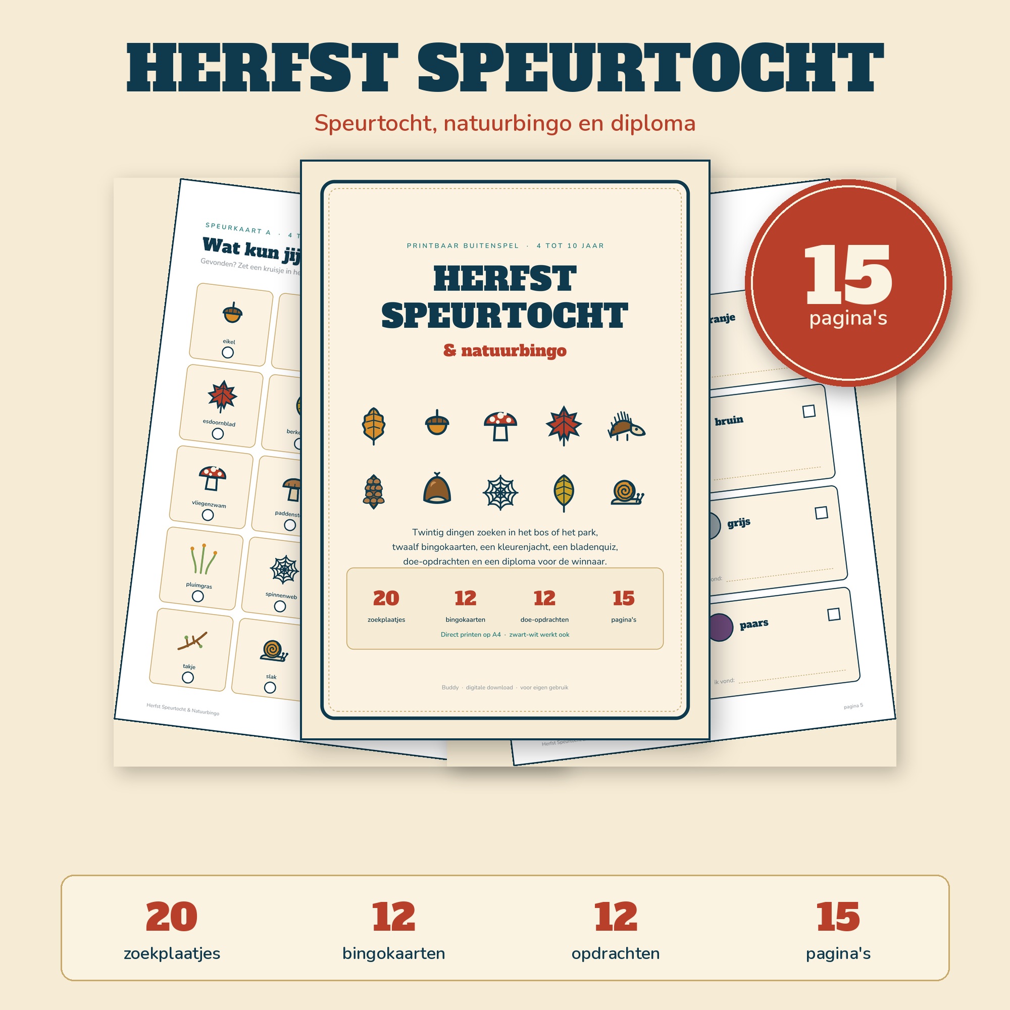 Herfst Speurtocht & Natuurbingo