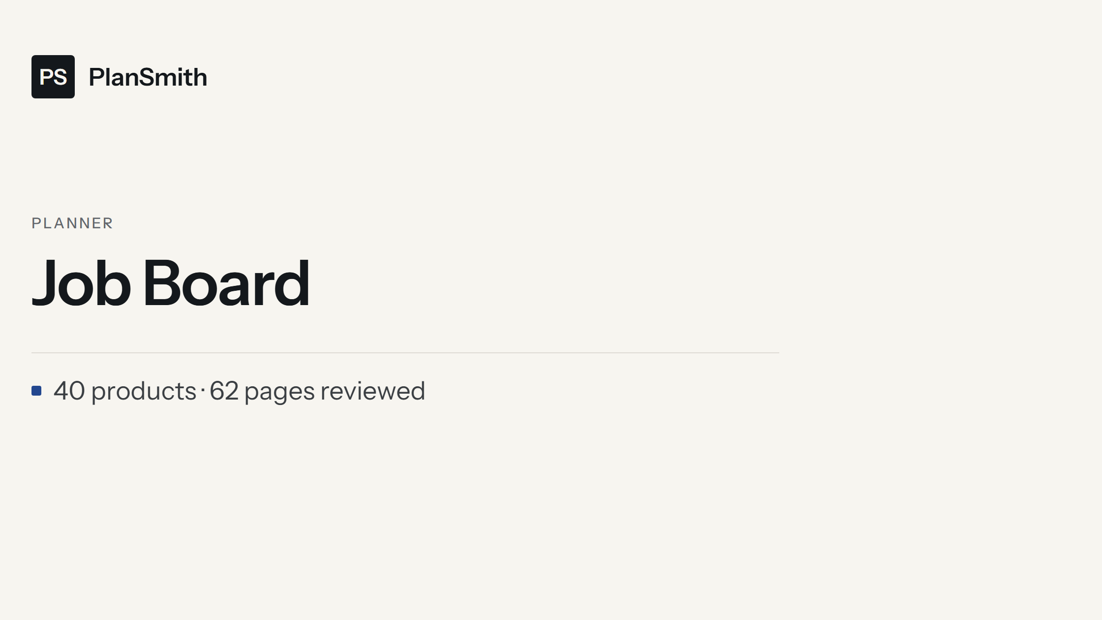 Job Board Planner