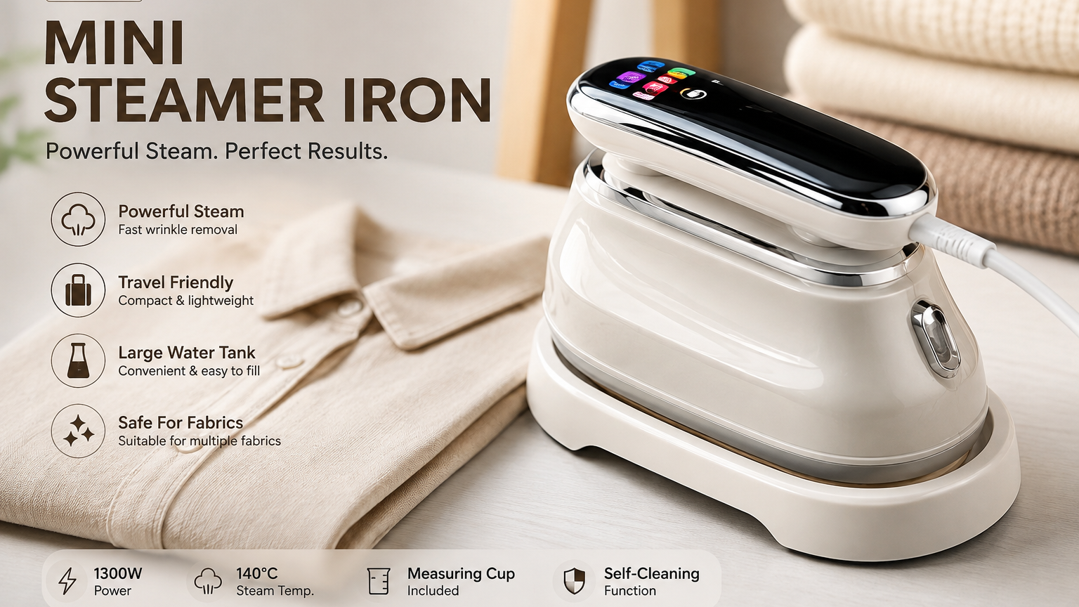 WinifyPortable Mini Steam Iron