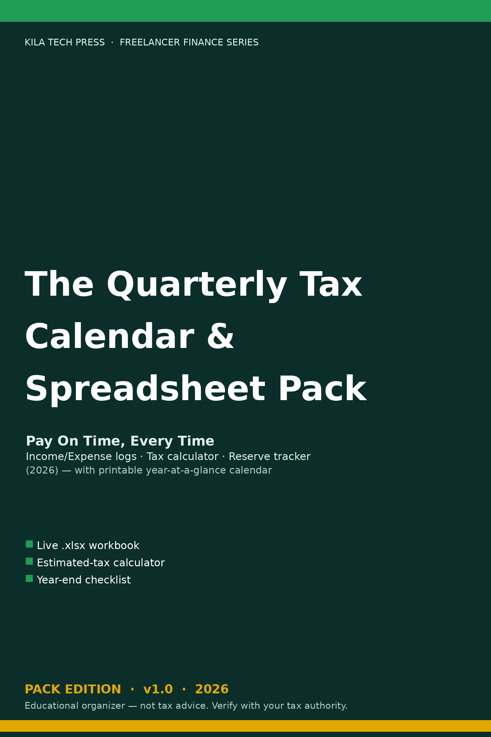 The Quarterly Tax Calendar & Spreadsheet Pack