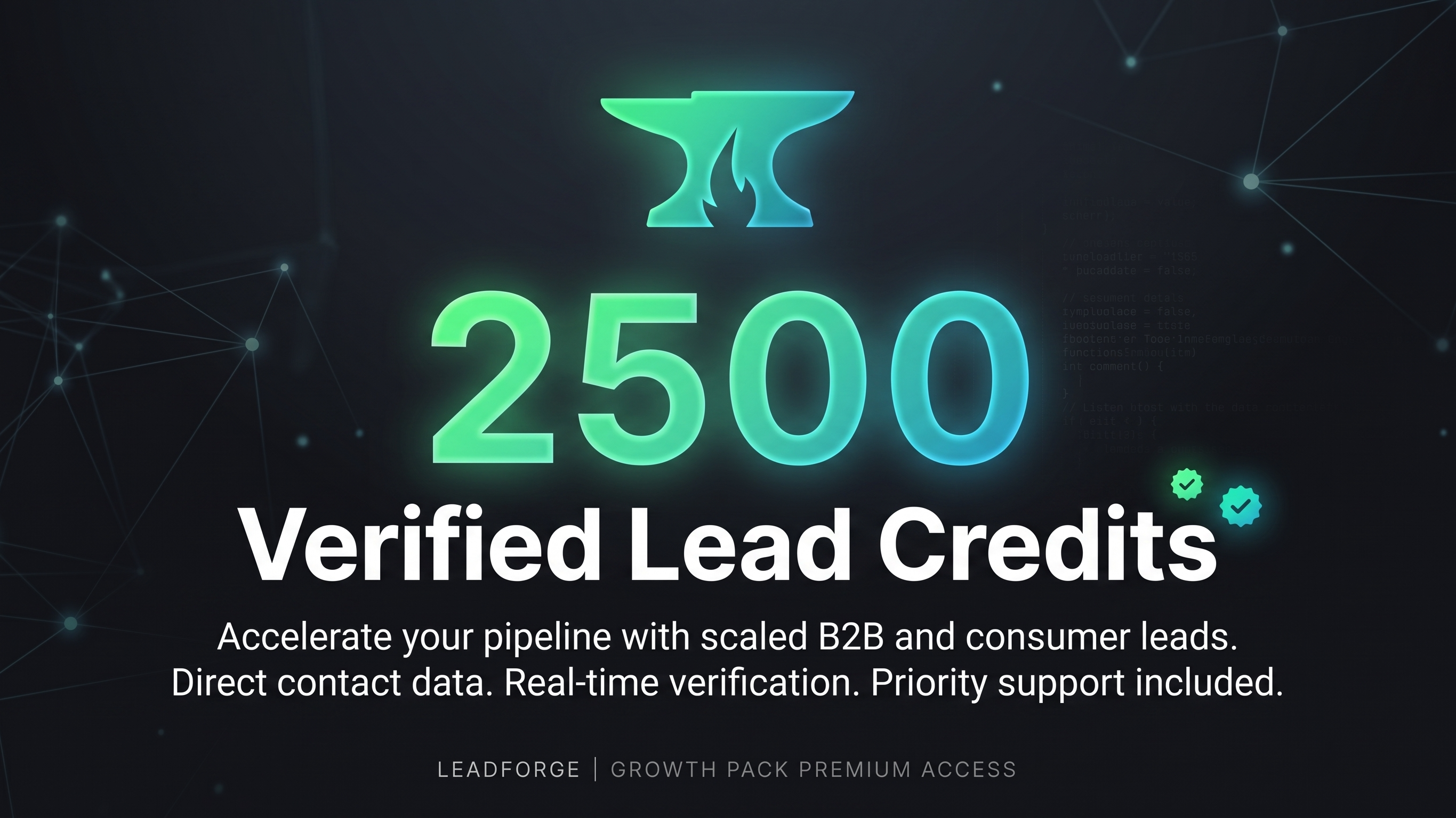 Growth Pack - 2,500 Credits