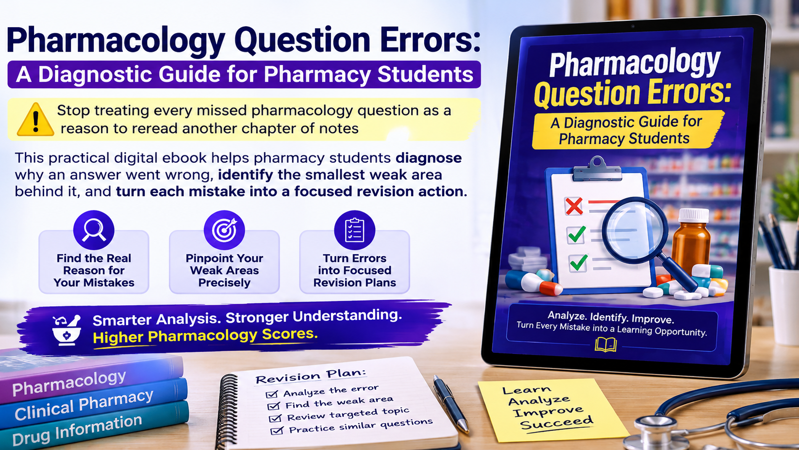 Pharmacology Question Errors: A Diagnostic Guide for Pharmacy Students