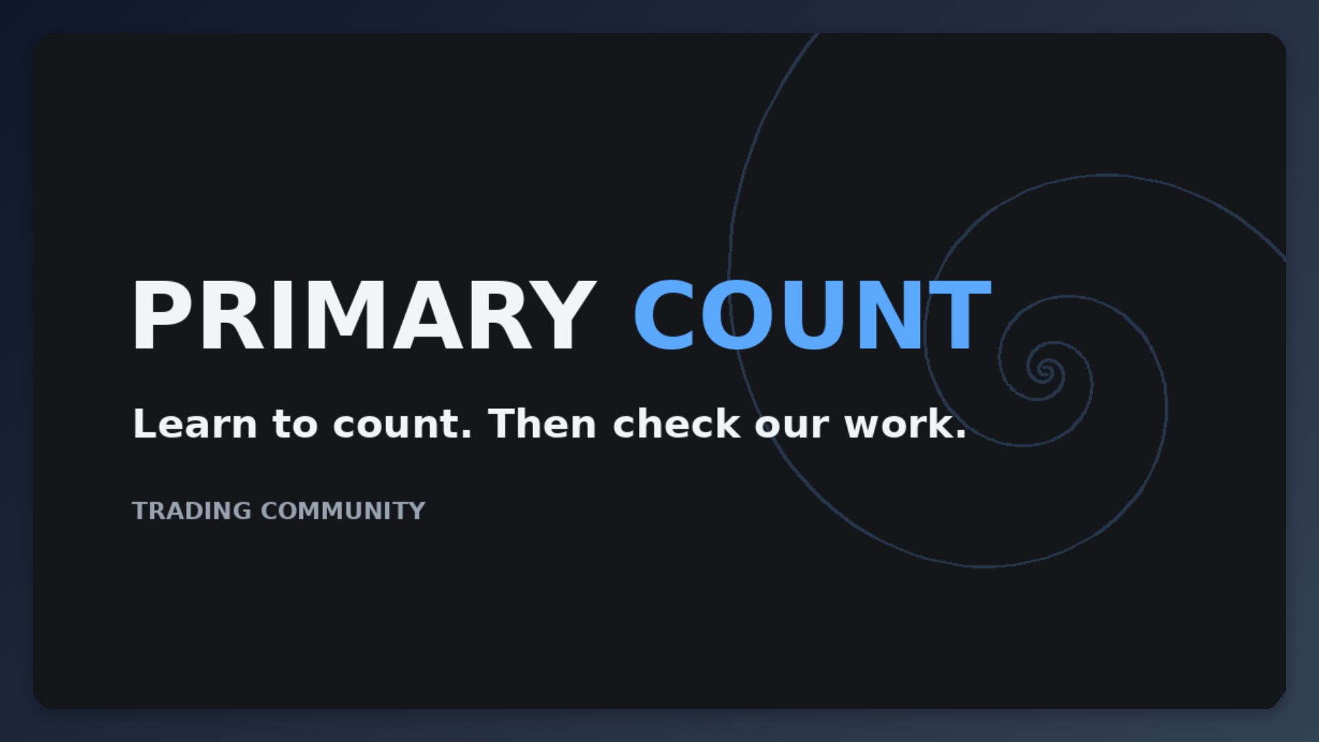 PrimaryCount Membership plan