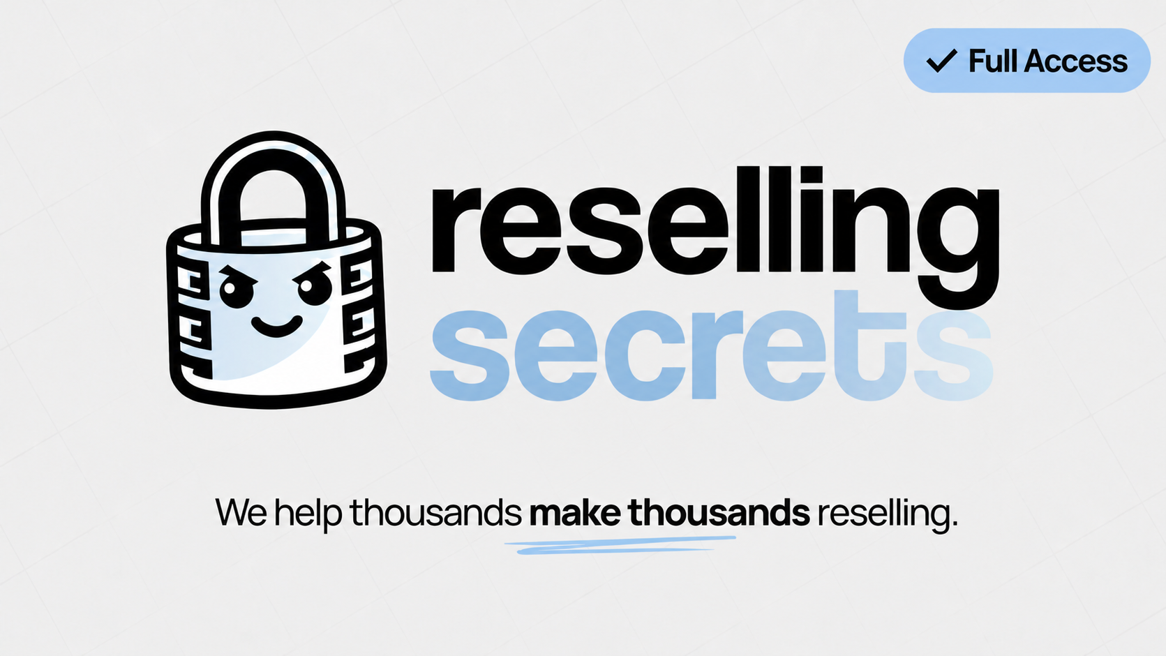 Reselling Secrets