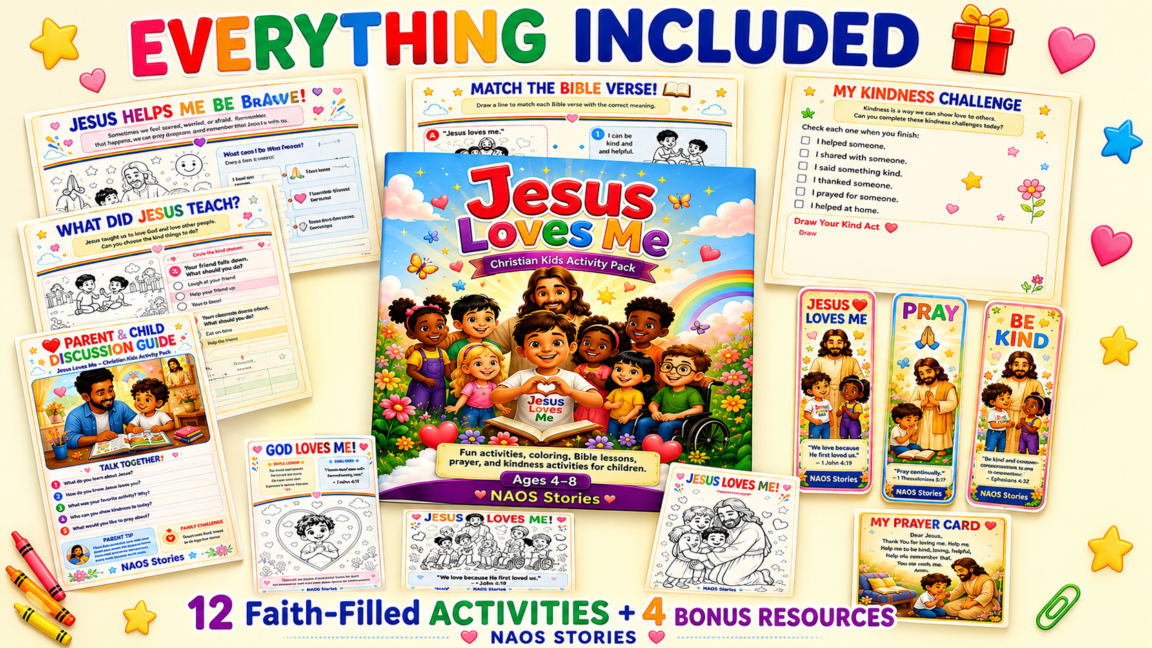 JESUS LOVES ME ❤️ – Christian Kids Activity Pack