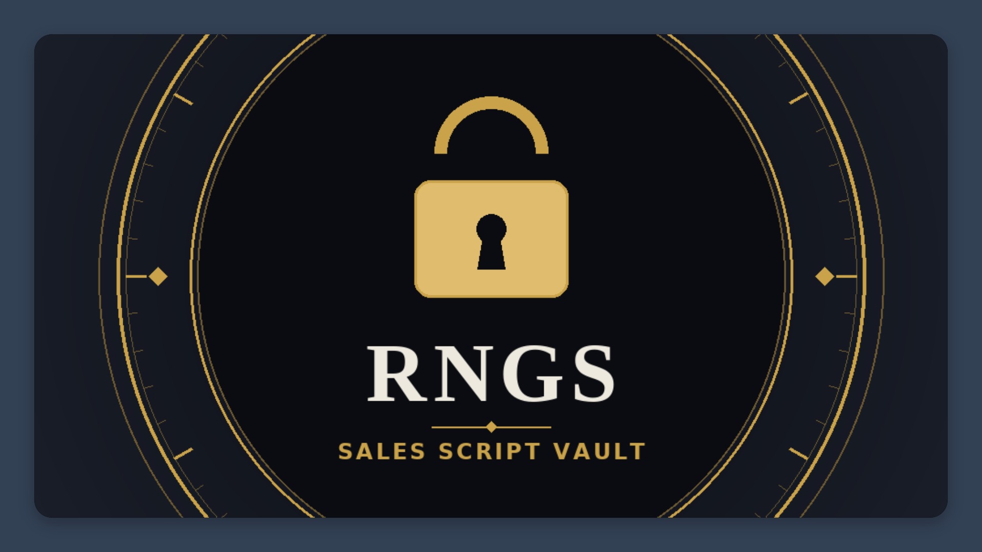 The RNGS Sales Script Vault