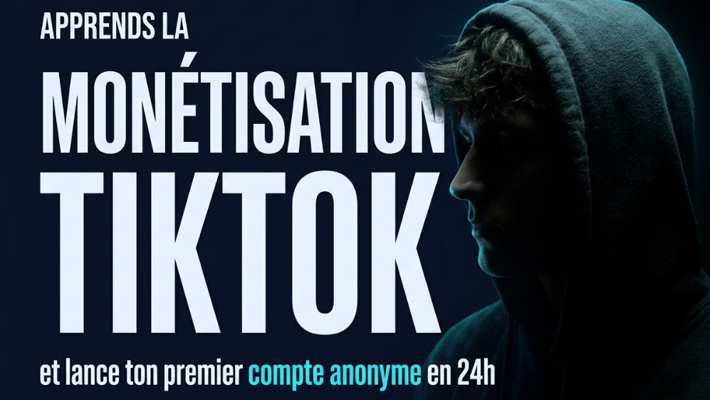Apprends la monétisation TikTok et lance ton premier compte anonyme en 24h