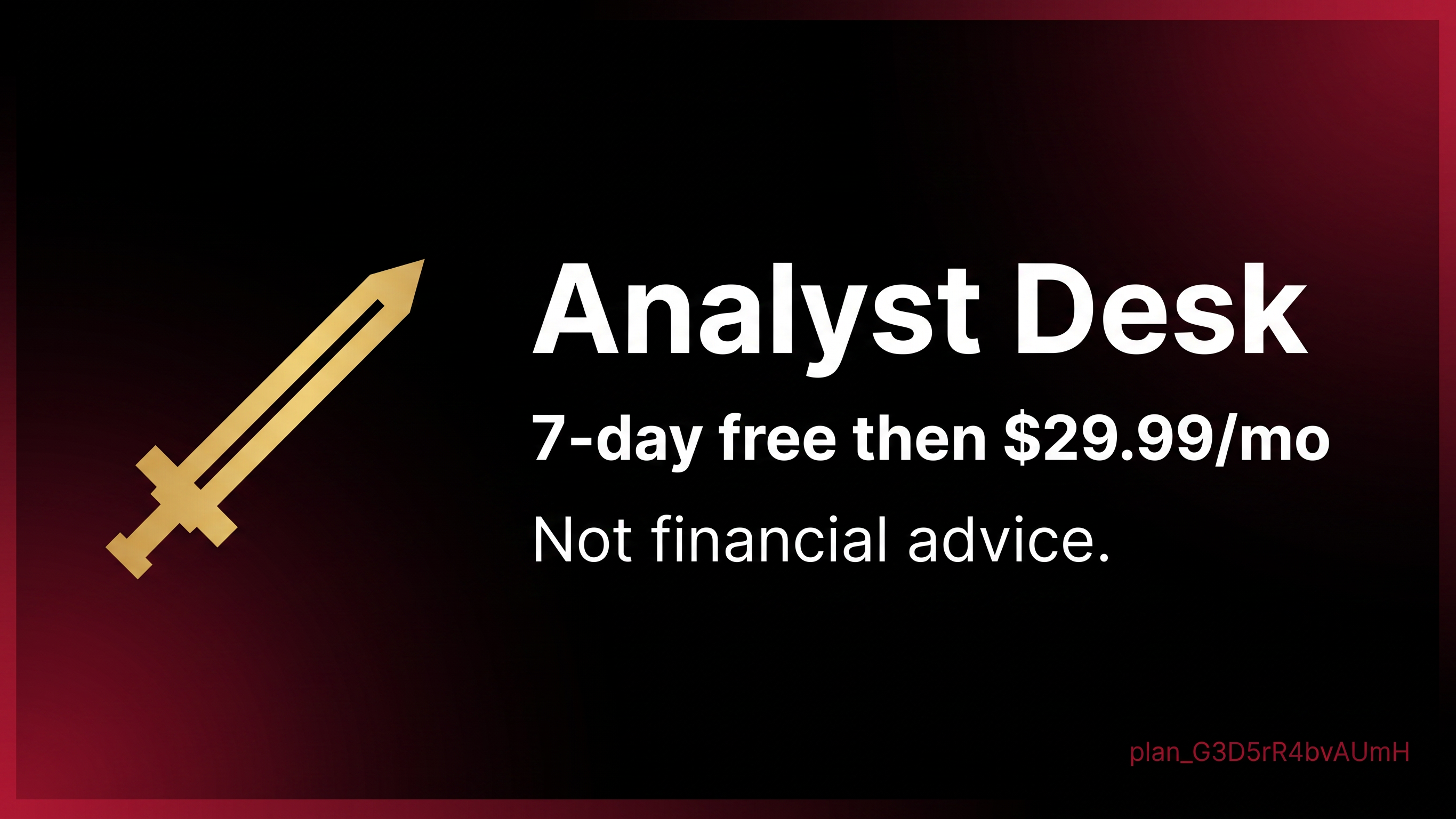 AI Prediction Market Analyst Desk