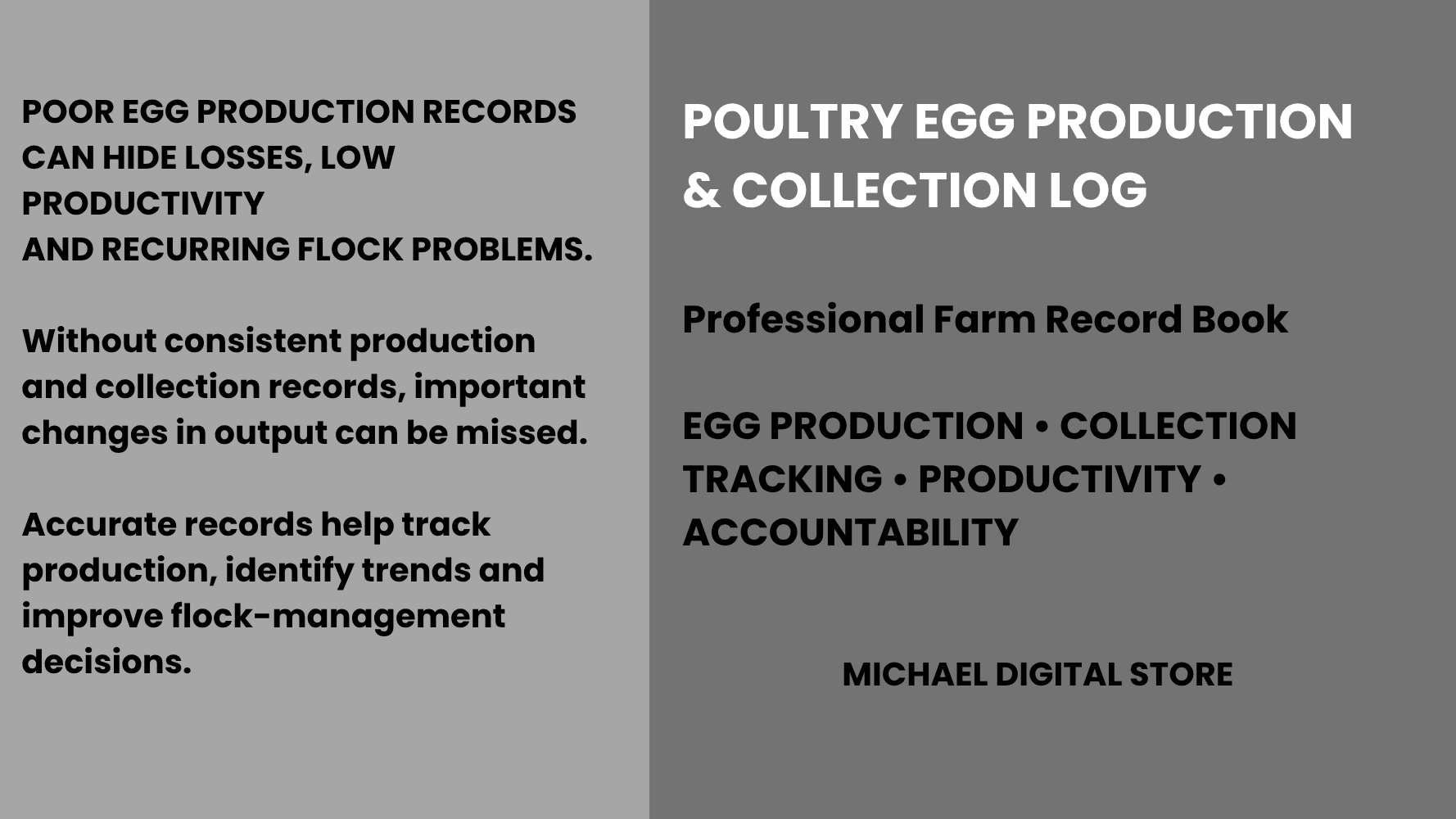 POULTRY EGG PRODUCTION & COLLECTION LOG