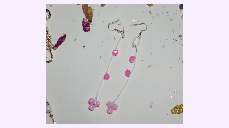 Blossom-cord-ethereal | Minimalist Cord Drop | White and pink 