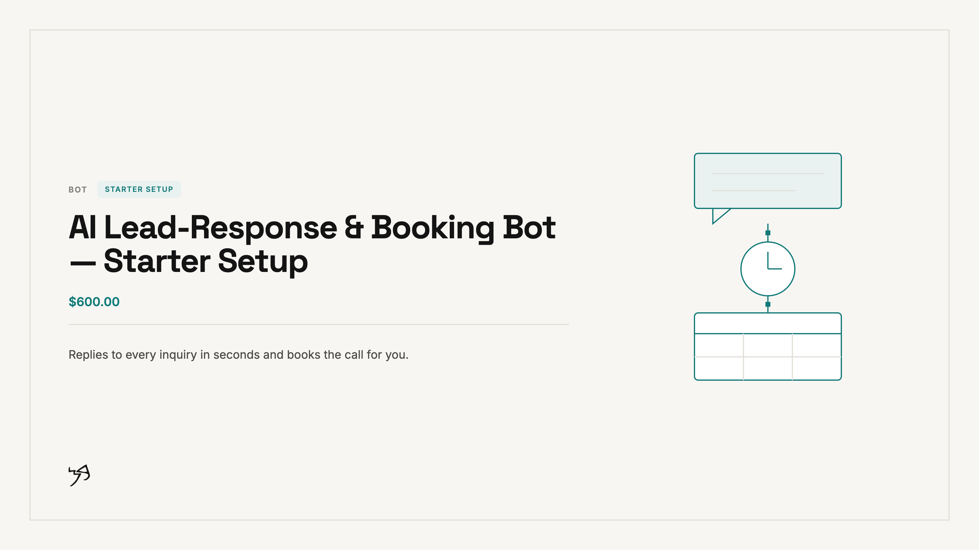 AI Lead-Response & Booking Bot — Starter Setup