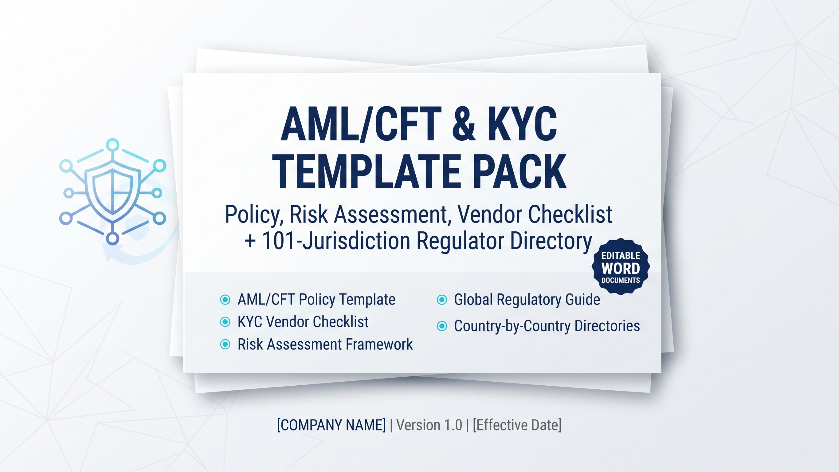 AML/CFT & KYC Compliance Template Pack