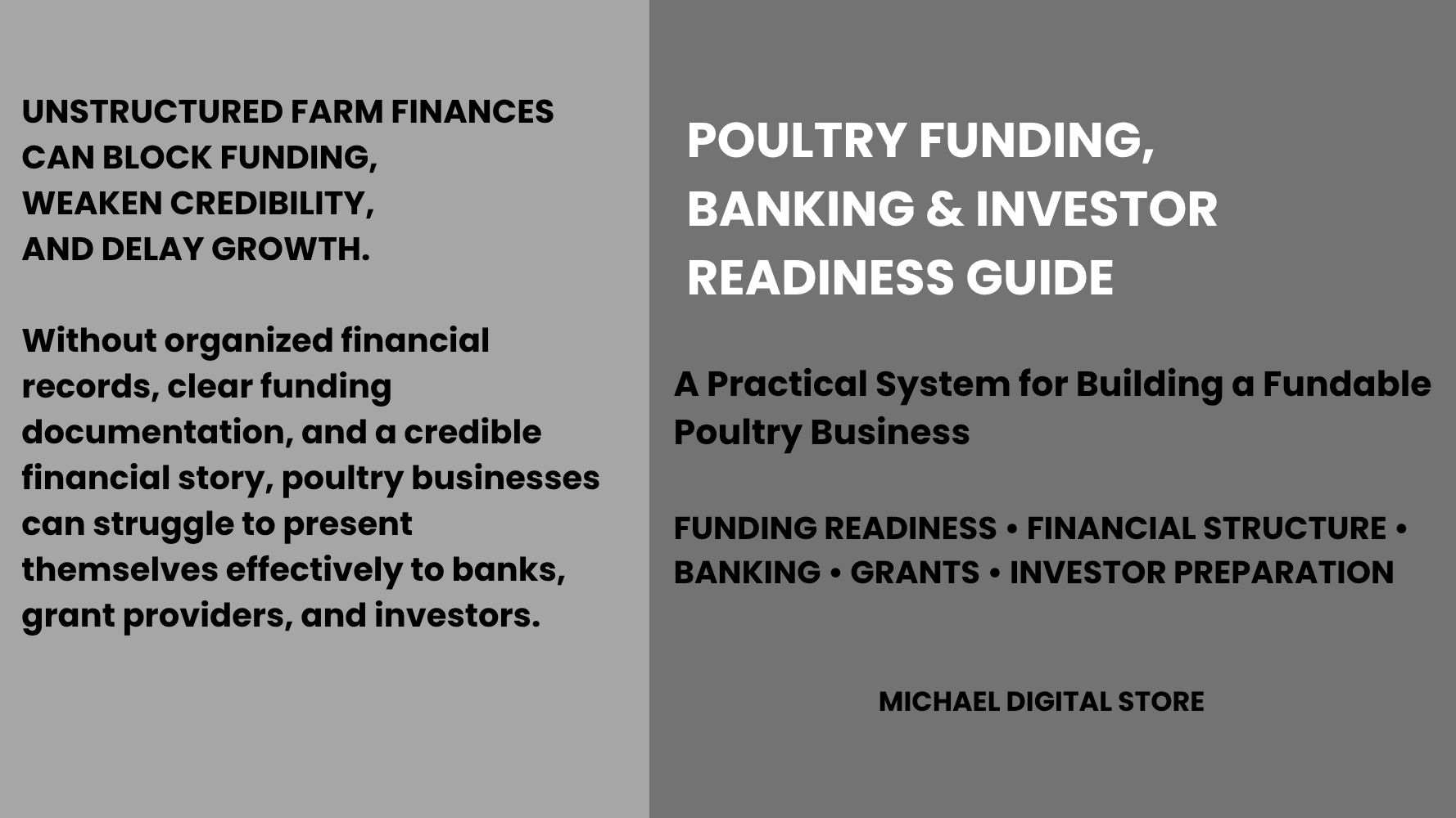 POULTRY FUNDING, BANKING & INVESTOR READINESS GUIDE