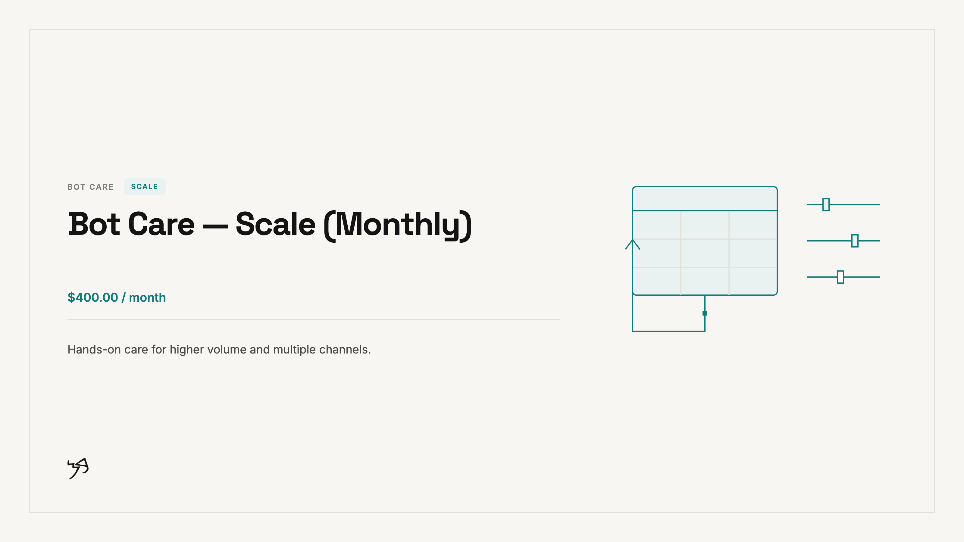 Bot Care — Scale (Monthly)