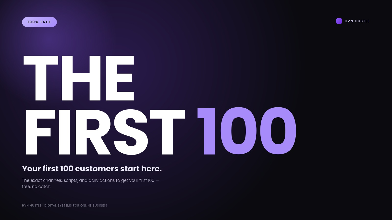 The First 100