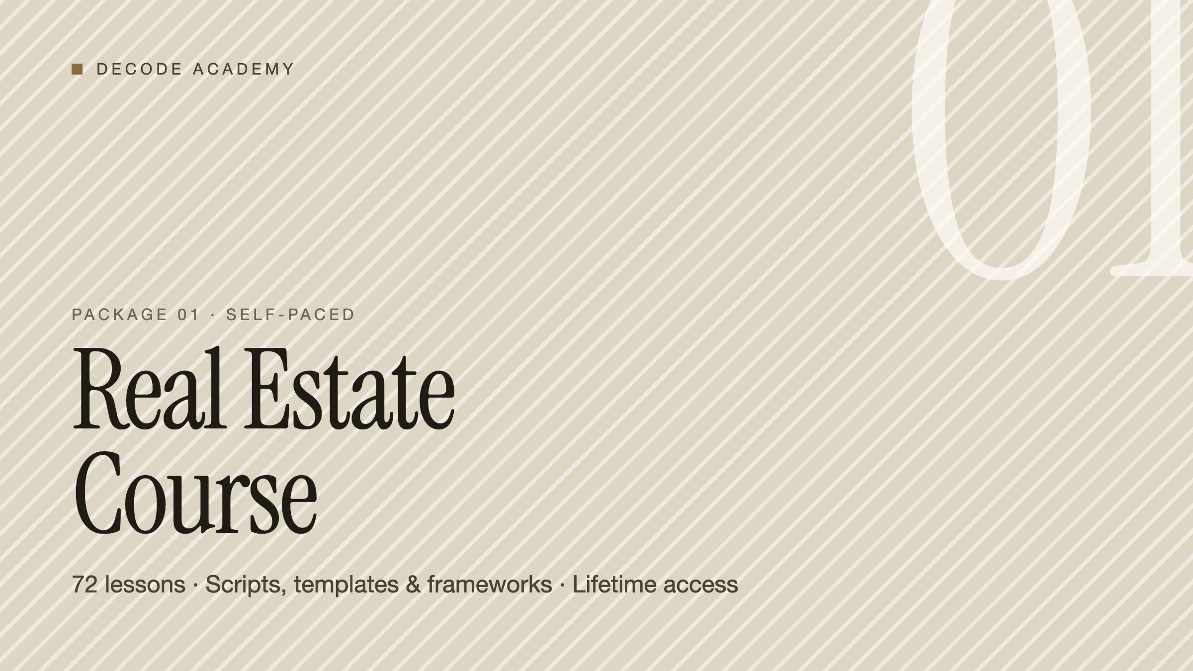 Real Estate Course Silver