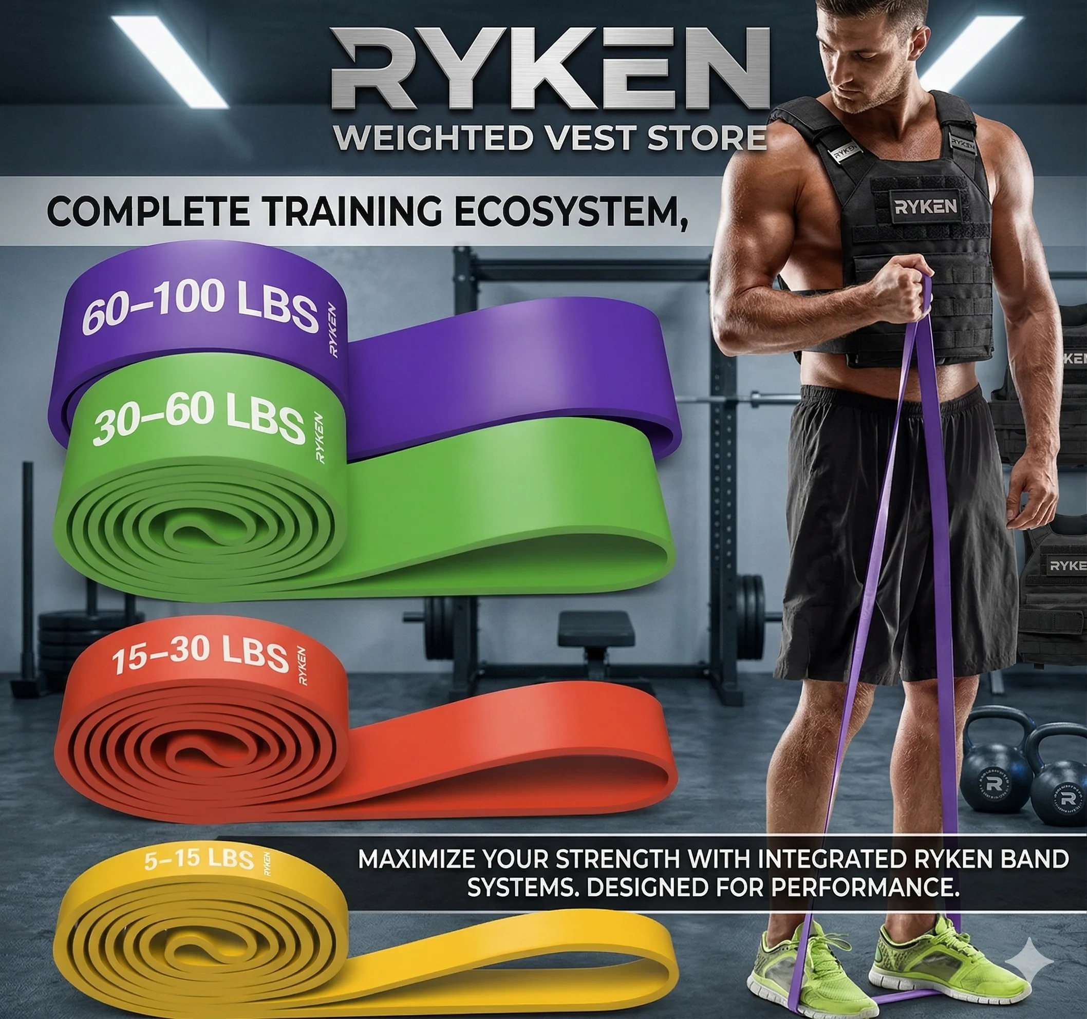 Ryken Resistance Band Set (4 Bands)