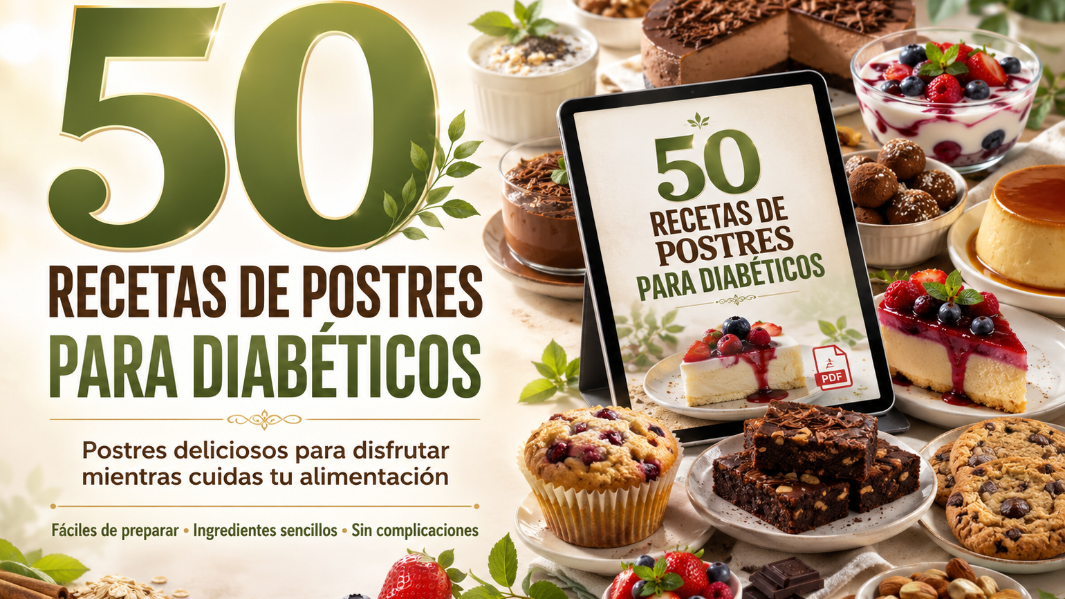 50 Recetas de postres para diabéticos