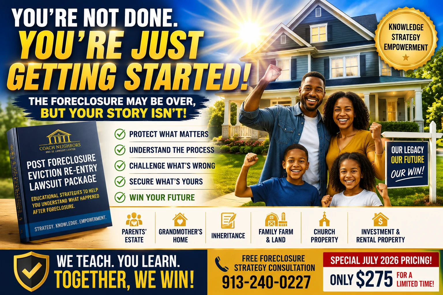 POST FORECLOSURE EVICTION RE-ENTRY LAWSUIT PACKAGE