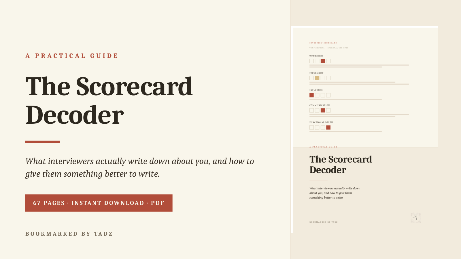 Job Interviews - The Scorecard Decoder