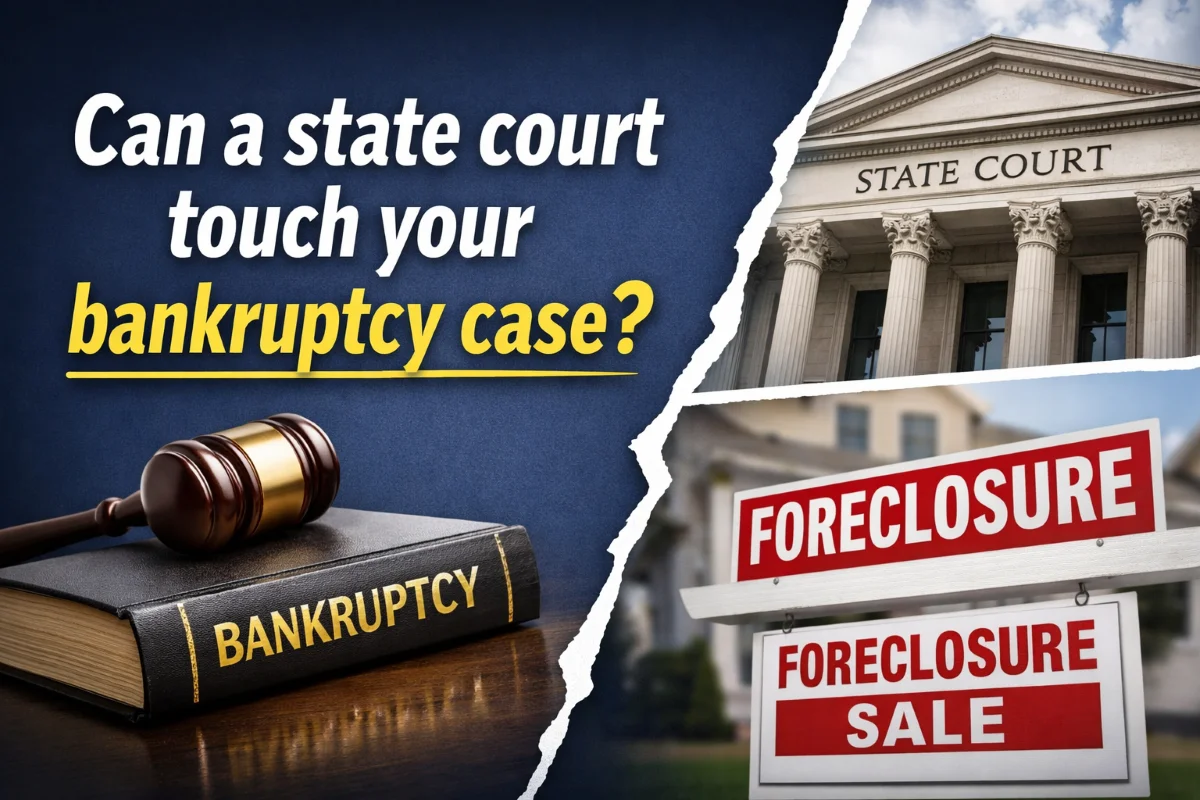 CAN STATE COURT TOUCH A BANKRUPCTY CASE?